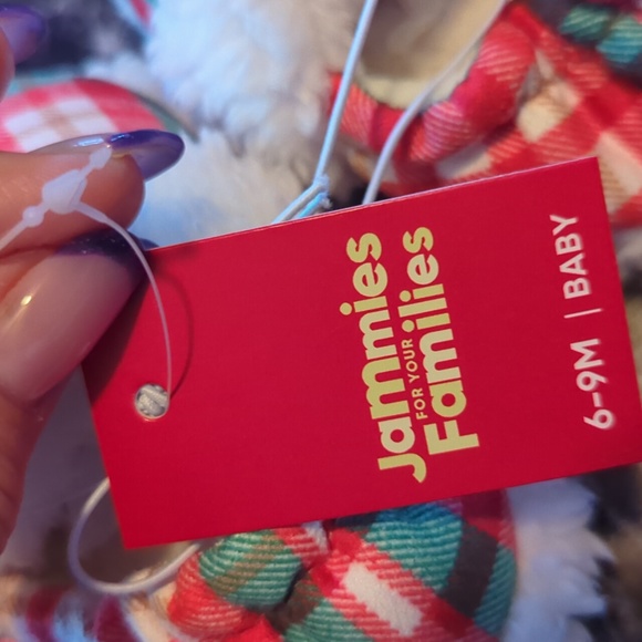 Baby Plaid Scruff Slippers 6-9M - Picture 10 of 11